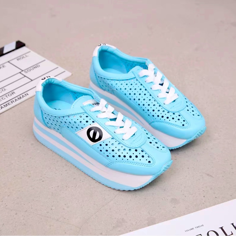 Light Blue Platform Sneakers